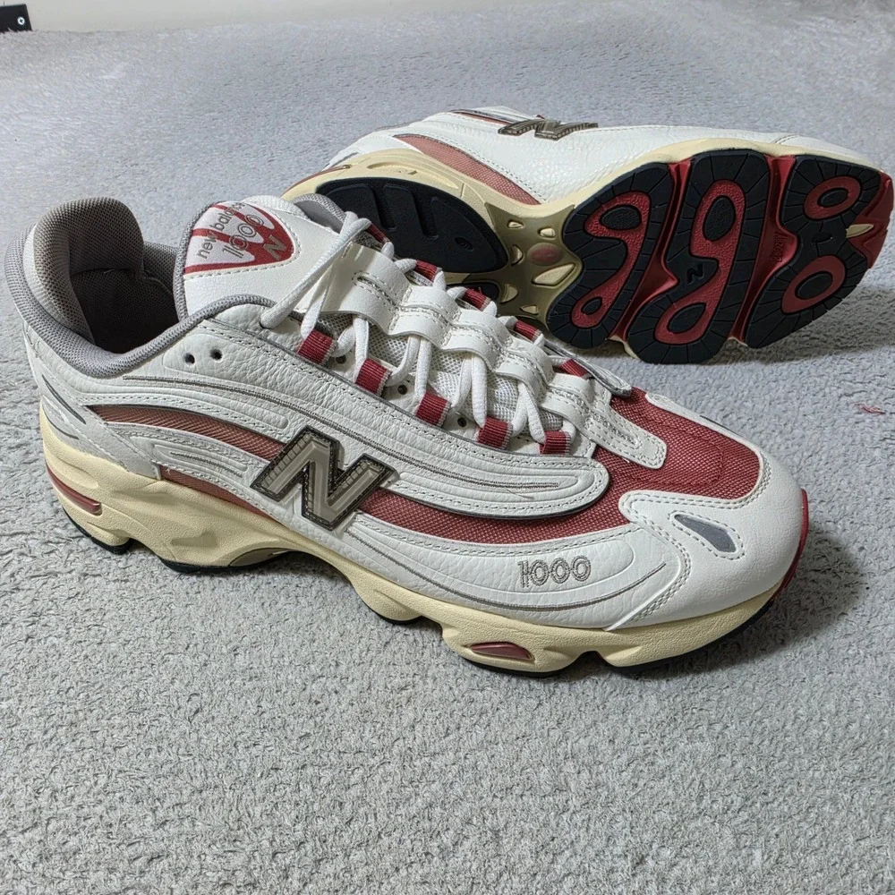 NEW New Balance 1000 Sneakers Men 12 White Angora Moonrock M1000CB Retro Running